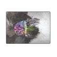 thumbnail image 3 of CADecor Abstract Colorful Owl Couch Sofa or Bed Fleece Blanket Throw 58x80 inches, 3 of 3