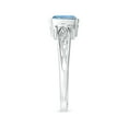 thumbnail image 6 of Angara Natural 0.88 Ct. Aquamarine Solitaire Ring in 14K White Gold for Women (Ring Size: 3), 6 of 12