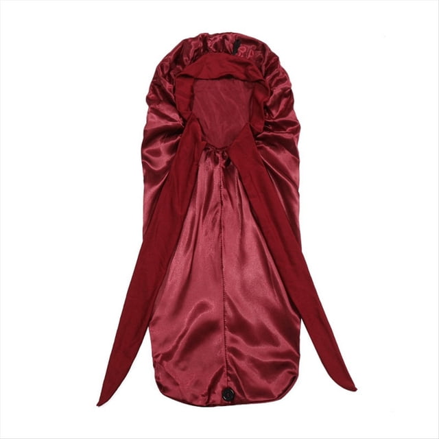 Gorro para Dormir para Mujer, Gorro para Dormir con Larga, Pelo , Gorro para Dormir Nocturno, Gorros de Ducha para Sauna, Gorro de Baño, Rojo Vino