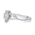 thumbnail image 3 of BERRICLE Sterling Silver Flower Halo Engagement Rings for Women Cubic Zirconia CZ Ring Size 9, 3 of 5