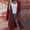 Red, variant on Women's Cardigan Mid Length Style Cardigan Sweater Coat Autumn And Winter Corded Cardigan Women Sweater Jacket Cardigan Warm Cardigans for Women Cardigan Tops for Women Women Cardigan Sweaters for