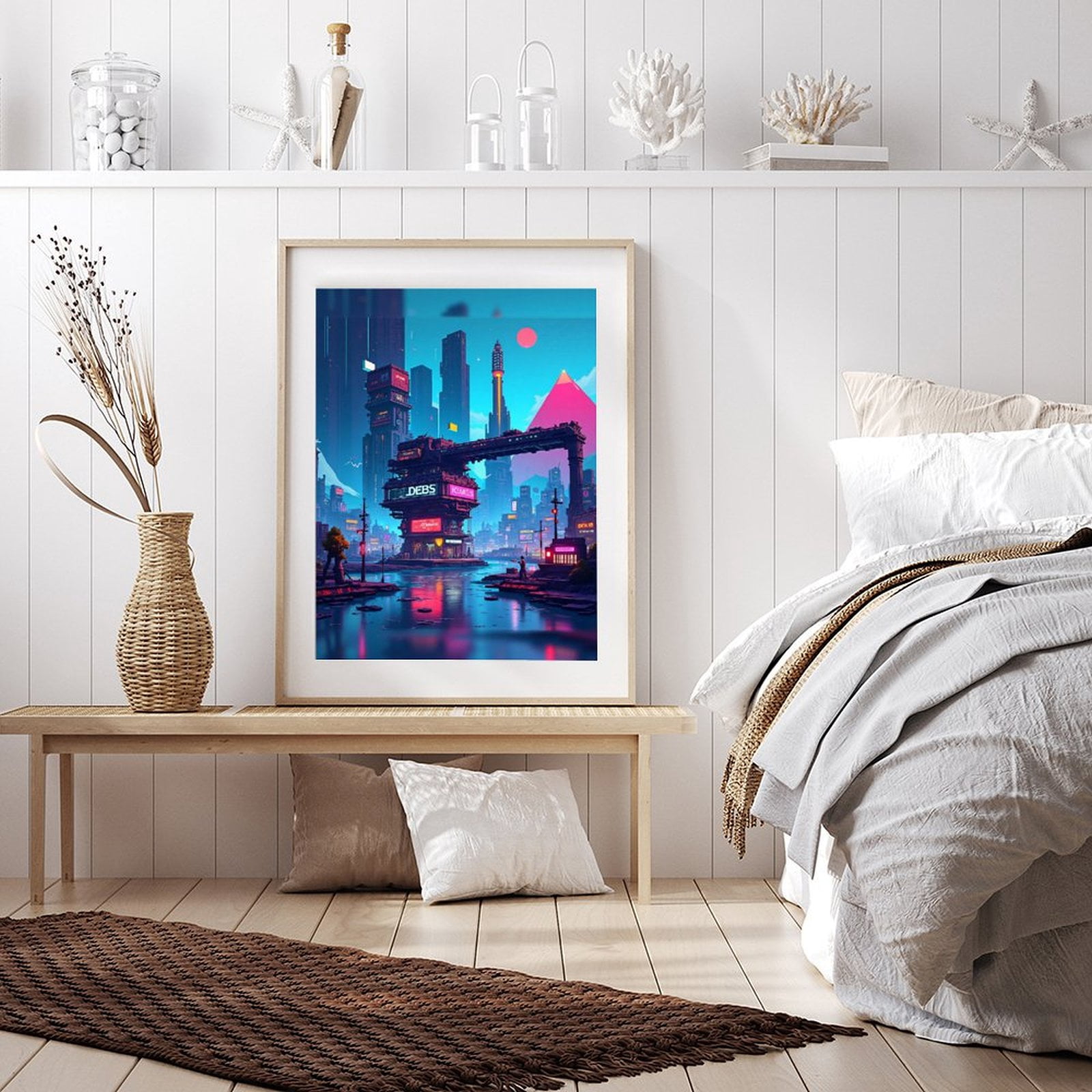 Diamond Art Kits for Adults - Cyberpunk Cityscape Print No.31 5D Frameless Dimond Painting Kit for Adults Beginner, Round Diamond Kits for Home Wall Decor, Gift for Women