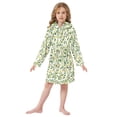 thumbnail image 6 of FORMRS Kids Bathrobe Unisex Hooded Robe Toddler Pajamas Sleepwear, Size 7-9T, Olive Leaf, 6 of 7