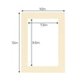 thumbnail image 3 of Tan Acid Free 10x12 Picture Frame Mats with White Core Bevel Cut for 8x10 Pictures - Fits 10x12, 3 of 4