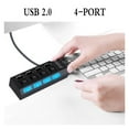 thumbnail image 4 of 2.0 USB Hub 4 Mobile Phone Charger Computer Network Hub Deconcentrator Socket Type High-speed Expansion Card Reader ,Fast Charging, 4 of 6