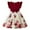 Red, variant on Wuxian Child Girls Summer Dresses Casual Round Neck Flutter Sleeved Patchwork Floral Printed Skirt For Toddler Kids Beach School Party Outfit Dress, Pink, 2-3 Years