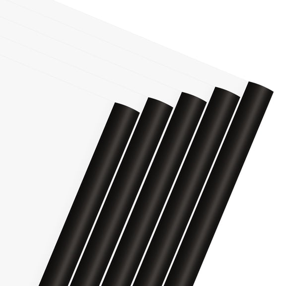 Uxcell 40 Sheets Flower Wrapping Paper, 21.5" x 21.5" Waterproof Floral Bouquet Wrapping Papers Florist Supplies for Wedding Party Gift Packaging DIY Crafts, Black/White