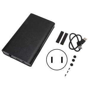 USB3.0 To SATAHDD Enclosure, External Hard Drive 110-240V Wide Compatibility 6Gbps Transfer Rate  For Data For Laptop US Plug
