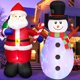 thumbnail image 1 of Set de Papá Noel y muñeco de nieve navideños MICOCAH de 1,5 m, 1 of 7
