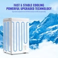 WANAI 2.4 Cubic Feet Chest Freezer White deep Freezer with Adjustable ...
