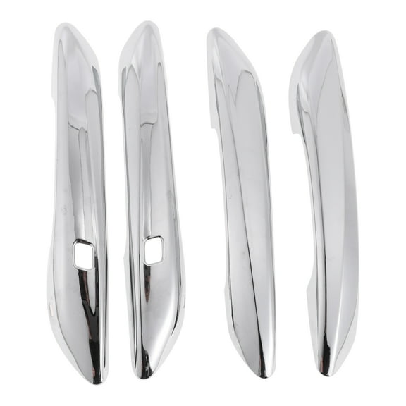 Exterior Door Handle Cover Trim Front Left Front Right Rear Left Rear Right Door Handle Cover for Hyundai Elantra 2021-2024 Silver Tone ABS 1 Set
