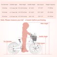 thumbnail image 2 of Gymax Vélo pour Enfants Rétro 18 Pieds' avec Guidon et Selle Réglables en Hauteur Rose, 2 of 10