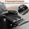 thumbnail image 5 of Dual Motor Power Lift Recliner Chair for Elderly, Infinite Position Lay Flat Lift Chair with Heat and Massage, Extended Footrest, USB Ports, Lumbar Pillow, Cup Holders, Black, 5 of 10