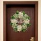 thumbnail image 4 of Corona de puerta delantera, coronas de flores de hortensias para decoración de inauguración de la casa, 4 of 9