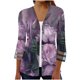 thumbnail image 2 of Cardigans de liquidación de Ichuanyi para mujeres cubren flor liviana de flores casuales de tres trimestres blusas abiertas de cárdigan delantero ICHUANYI WER202308213102, 2 of 5