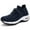Blue, variant on Women's Walking Shoes Sock Sneakers - Mesh Air Cushion Lady Girls Modern Jazz Dance Easy Shoes Platform Loafers