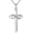 Blue Topaz necklace, variant on 925 Sterling Silver Cross Necklace for Women Infinity Necklace 14K Rose Gold Plated Necklaces