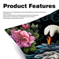 thumbnail image 2 of Swan Velvet Throw Pillow Covers Set of 2 with Unique Patterns in Sizes 16x16, 18x18, and 20x20 Inches for Chair Pillow, 2 of 6
