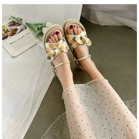 

CoCopeanut Sweet Woman Sandals Fariy Style Flats Slippers 2022 New Trend Summer Roman Ladies Platform Student Girls Falt Butterfly-knot