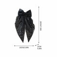 thumbnail image 3 of EGNMCR Sequined Bow Hair Clip Back Of Head Ribbon Spring Clip Style Hair Accessory For Women Sequin bow clip, 3 of 3