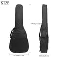 thumbnail image 4 of Padded Guitar Bag Adjustable Strap Dual Shoulder Case Waterproof Backpack Thickening Fabric Soft for Musical Bags Black, 4 of 9