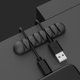 thumbnail image 1 of Clip de cable Clip de de cables r de cables Negro para escritorio de oficina en casa Soporte de cable de carga USB de 5 mm Clip Negro 7 ranuras Soledad Soporte para gestión de cables, 1 of 8
