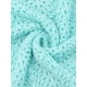 thumbnail image 5 of INSPIRAR CHIC Blusas de Verano de Manga Corta con Cuello Redondo y Diseño Calado para Mujeres S Azul Cielo, 5 of 6