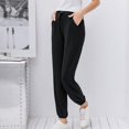 thumbnail image 2 of Bigersell Women's Modern Straight Pants Full Length Pants Fashion Women Leisure Sports Pants Trousers Loose Pants Pure Color Long Pants Stretch Warm Jeggings for Ladies, 2 of 6