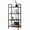 Black, variant on CONCETTA Bookshelf, 3-Tier Small Industrial Storage Shelf & Shelves, Metal Bookcase for Home Office, Living Room, Rust Brown