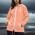 thumbnail image 6 of Enjoytime Womens Rain Jacket with Hood Waterproof Long Sleeve Raincoat Lightweight Casual Outdoor Windbreaker Plus Size Clothes Camouflage XXXXXL, 6 of 6