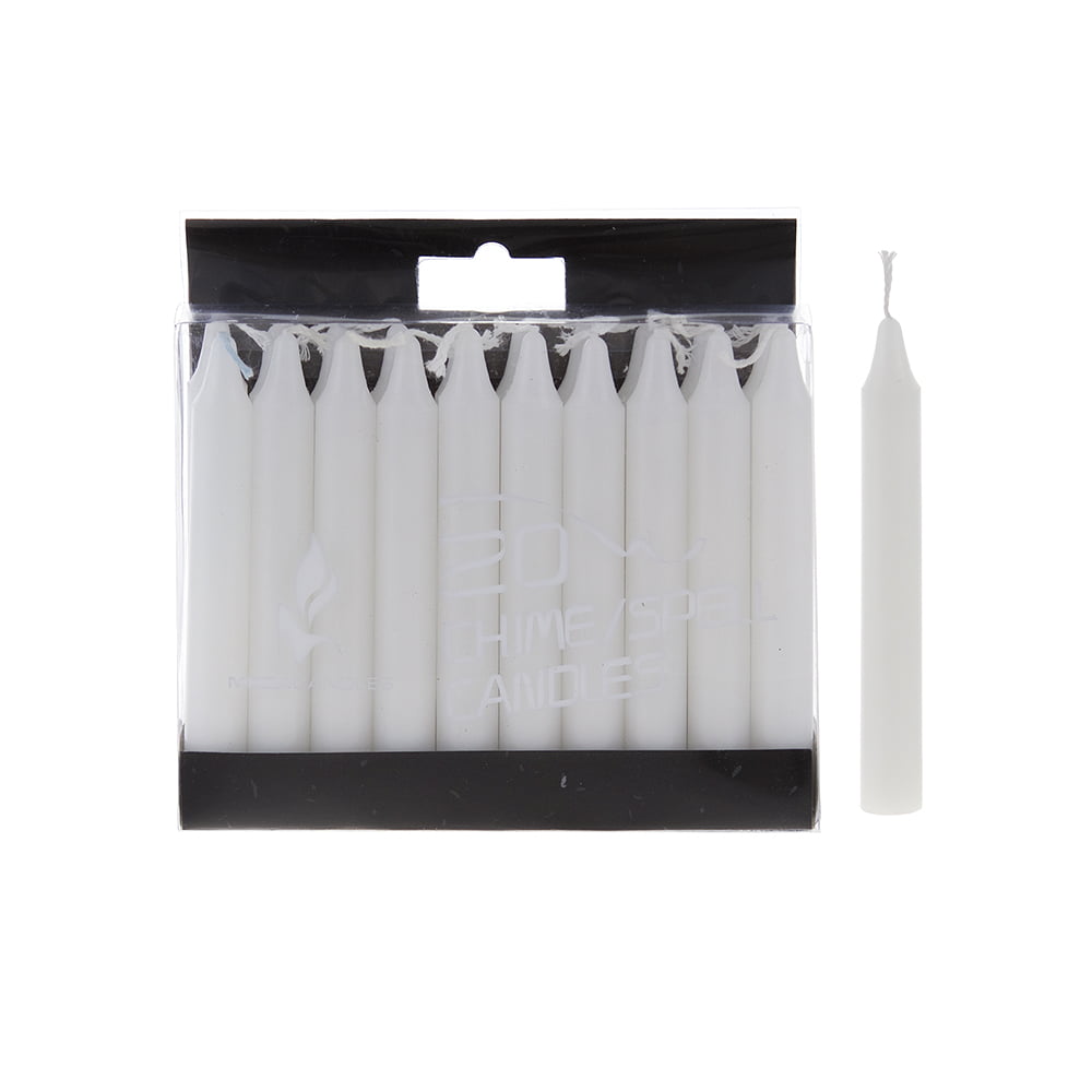 Unscented 10" x 7/8" Chime Spell Taper Candles Set of 12 Mega Candles 
