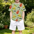 thumbnail image 2 of Hihipz Toddler Boys Mexican Fiesta 3D Print Tee Crew Neck Short Sleeve T-Shirt Trendy Graphic Tshirt, 2 of 4