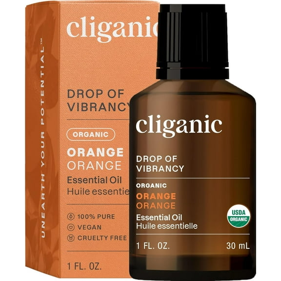 Cliganic Organic Orange , 1 oz Oil