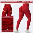 thumbnail image 2 of Scrunch Butt Lifting Leggings for Women Impact Gym Seamless Workout Leggings Mid Low Waist Tummy Control Booty Lifting Yoga Pants, 2 of 7