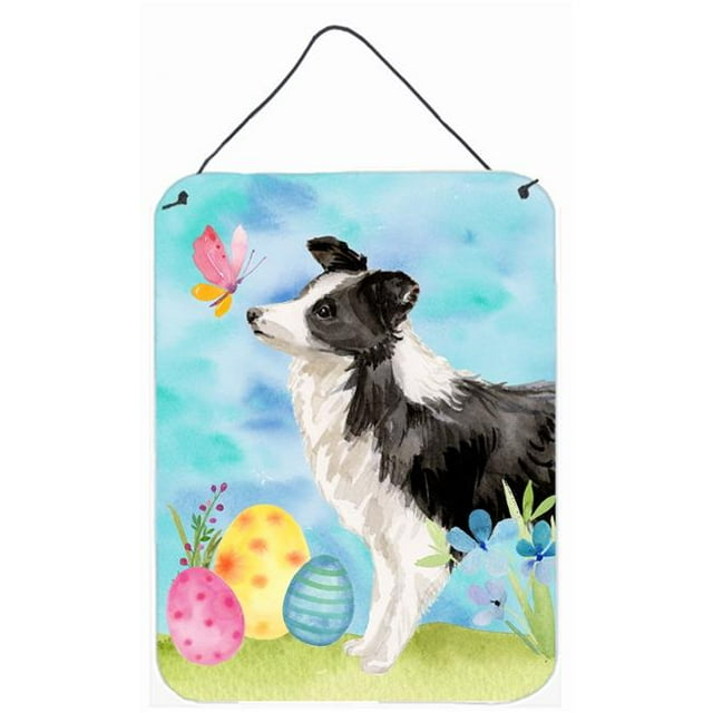 Carolines Treasures BB9618DS1216 Border Collie Impression Murale Ou de Porte de Pâques