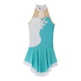 thumbnail image 4 of iEFiEL Girls Sequins Figure Skating Leotard Gymnastic Ballet Dance Performance Dress, 4 of 7