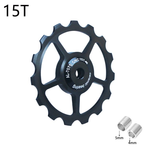 Rueda guía de dial trasero de cerámica para bicicleta de montaña, accesorios de transmisión de aleación de aluminio 11T-16T