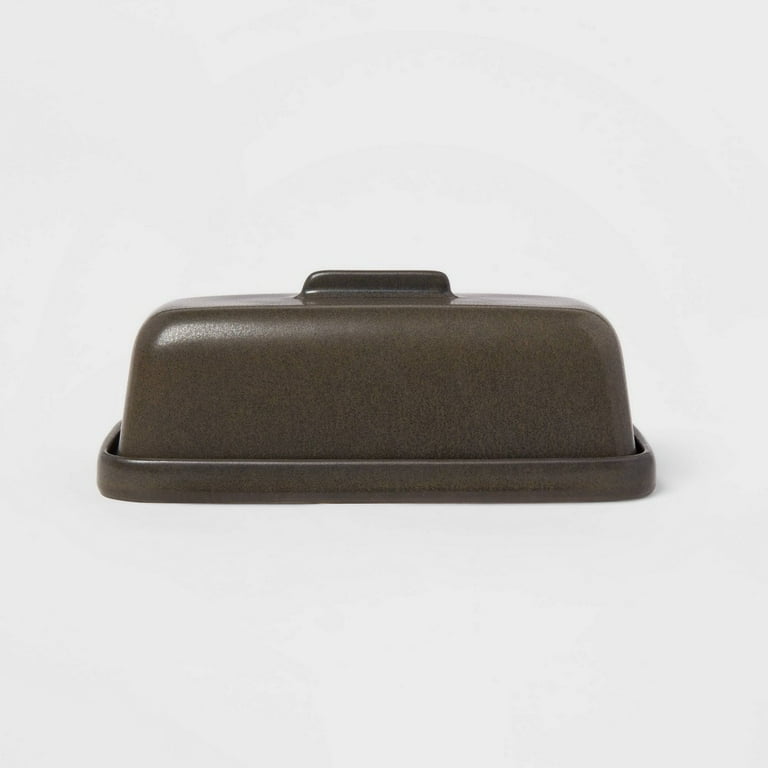 Stoneware Tilley Butter Dish Black Project 62