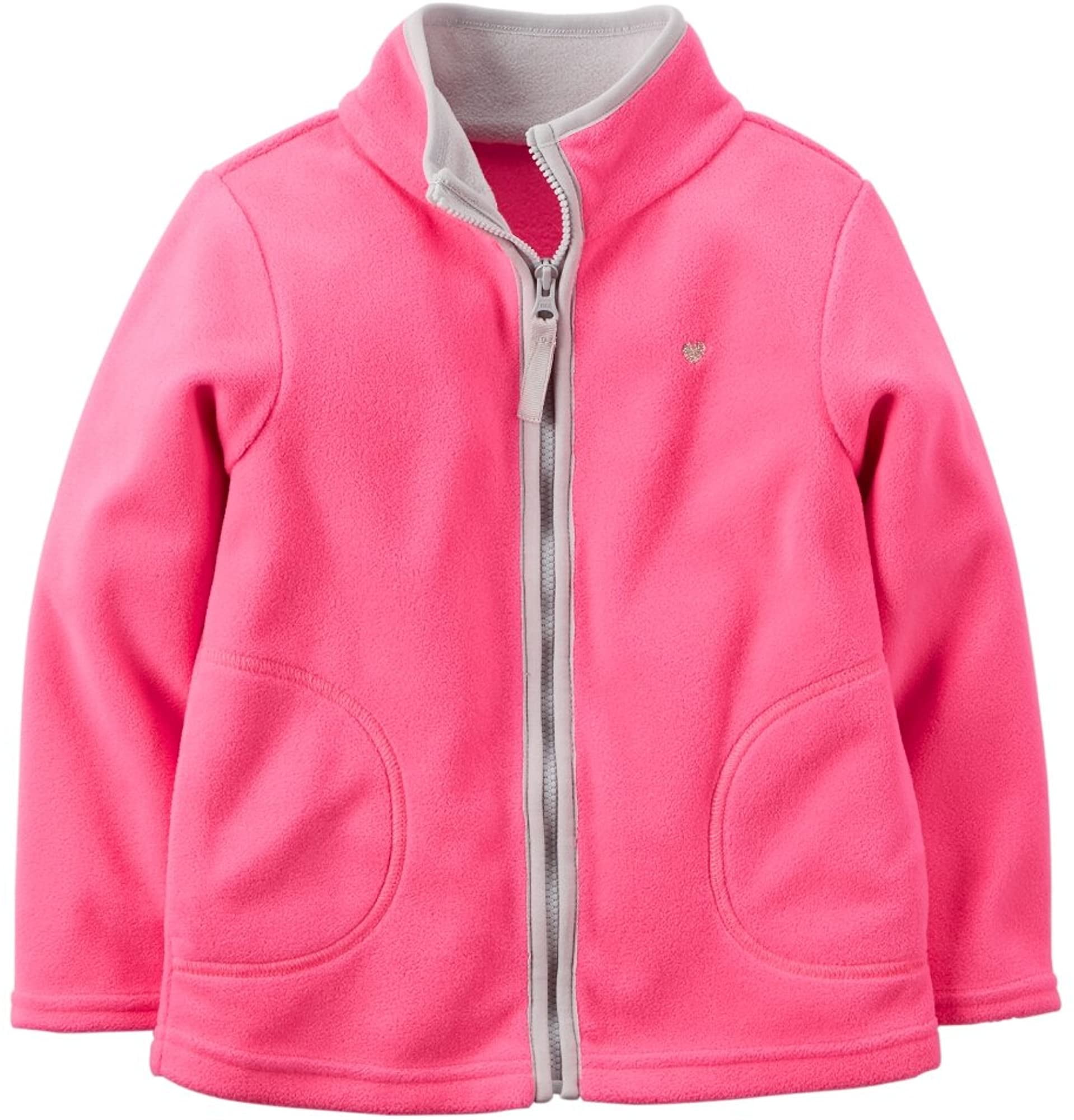Carters Baby Girls Zip Microfleece 
