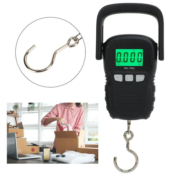 Ymiko Hanging Weight Scale, Small Digital Hanging Scale Rain Proof 50kg Range For Farm