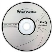 Optical Quantum BD-R 25gb 6x Blu-ray Recordable Disc Logo Top 50-pack Spindle - Optical Recording Media