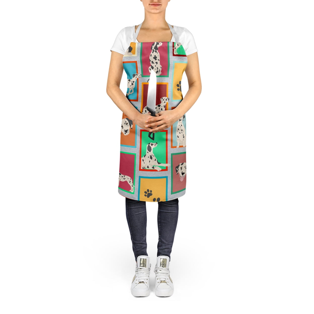 Lots of Dalmatian Apron 27 in x 30 in