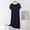 Navy, variant on BUIGTTKLOP Nightgowns for Women Short Sleeve Nightshirts Round Neck Mid Length Pajamas Dresses Ladies Soft Sleepwear