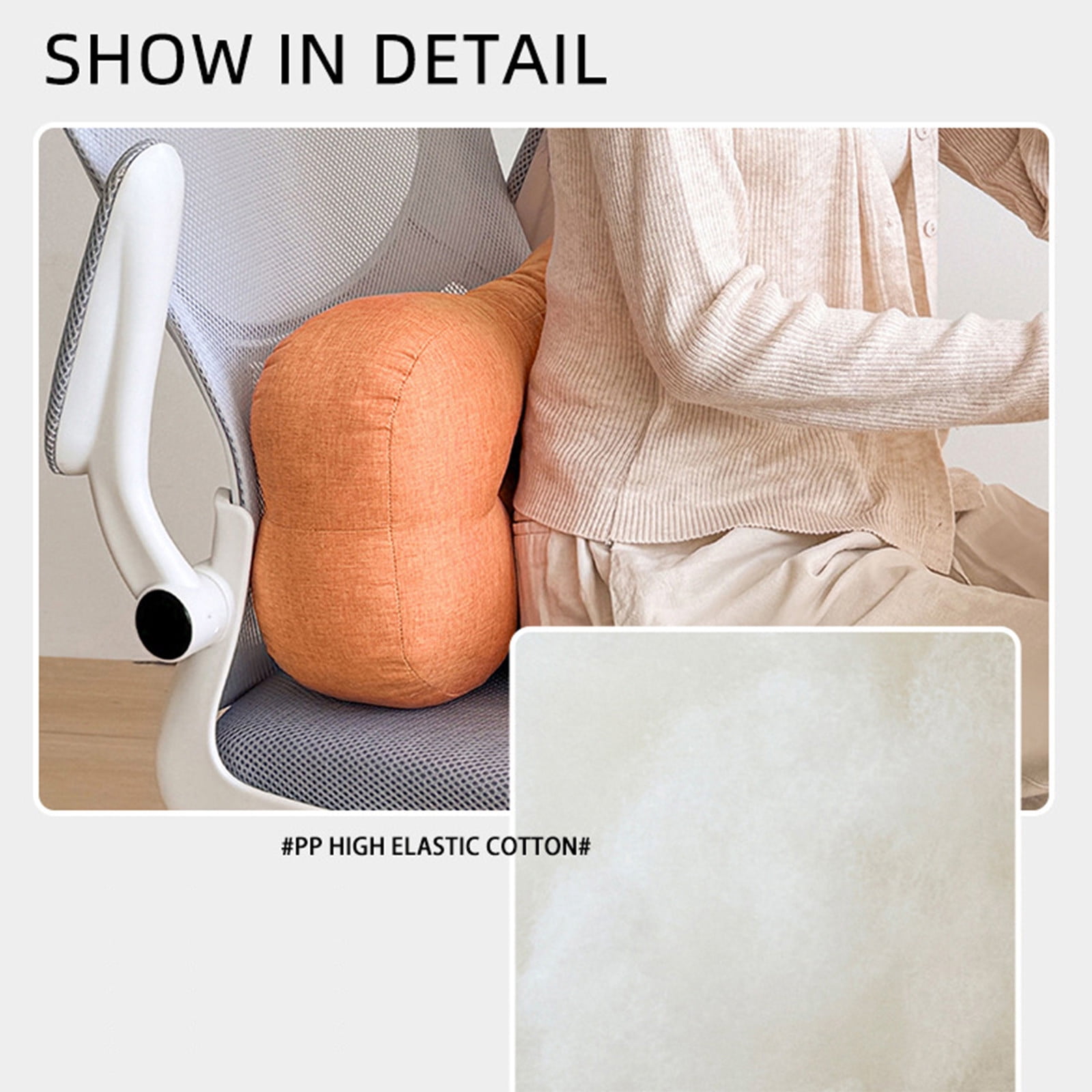 LHNFT Ergonomic Butterfly-Shaped Neck Pillow, Contoured Cervical Support Pillow for Neck Pain Relief, Soft Linen-Feel Pillow for All Sleeping Positions