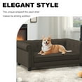 thumbnail image 3 of YIYADO Pet Bed for Small and Medium Dogs, Durable Elevated Dog Sofa Bed, Comfortable Dog Couch, Modern and Stylish Dog Sofa-Dark Brown, 3 of 7