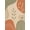 Orange, Pattern 17, variant on ODIKA 4'x6' Pink Teal Vibrant and Floral Elegance Washable Area Rug Intricate Botanical Patterns with Classic Charm Non-Slip, Chair-Friendly, Flatwoven for Home Office, Under Desk