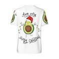 thumbnail image 3 of Balery Avocado Merry Christmas Baseball Jersey for Men Casual Button Down Shirts Short Sleeve Active Team Sports Uniform-Small, 3 of 9