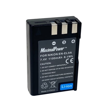 MaximalPower EN-EL9 Compatible Battery Replacement for Nikon EN-EL9 EN-EL9a EN-EL9e Batteries and Nikon D3000 D5000 D40 D40x D60 Cameras
