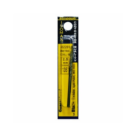 

EAZYPOWER CORP 82281 2.5mm Black Oxide Metric Bit