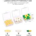 thumbnail image 3 of Small Pocket Pill Case 3 Pack Daily Single Pill Box Organizer Container 'AU., 3 of 6